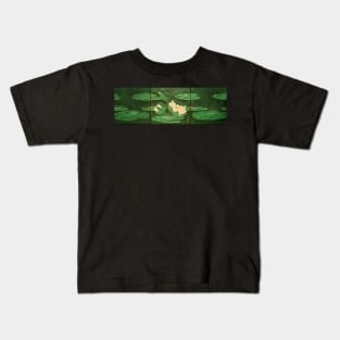 Tiled Water Lilies Kids T-Shirt